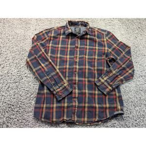 Grayers Plaid Button-Down Shirt - Navy, Red, Mustard